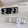 LED Multi-Function Mirror Alarm Clock: Makeup Mirror with Battery & Plug-in Options
