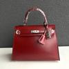 New Leather Cowhide Women's Bag Mini Bag BOX Glossy Leather Patent Leather Bag+handbag Shoulder Bag