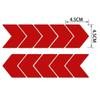 10pcs Car Reflective Strip Stickers Rear Bumper Night Safety Warning Decal Tape