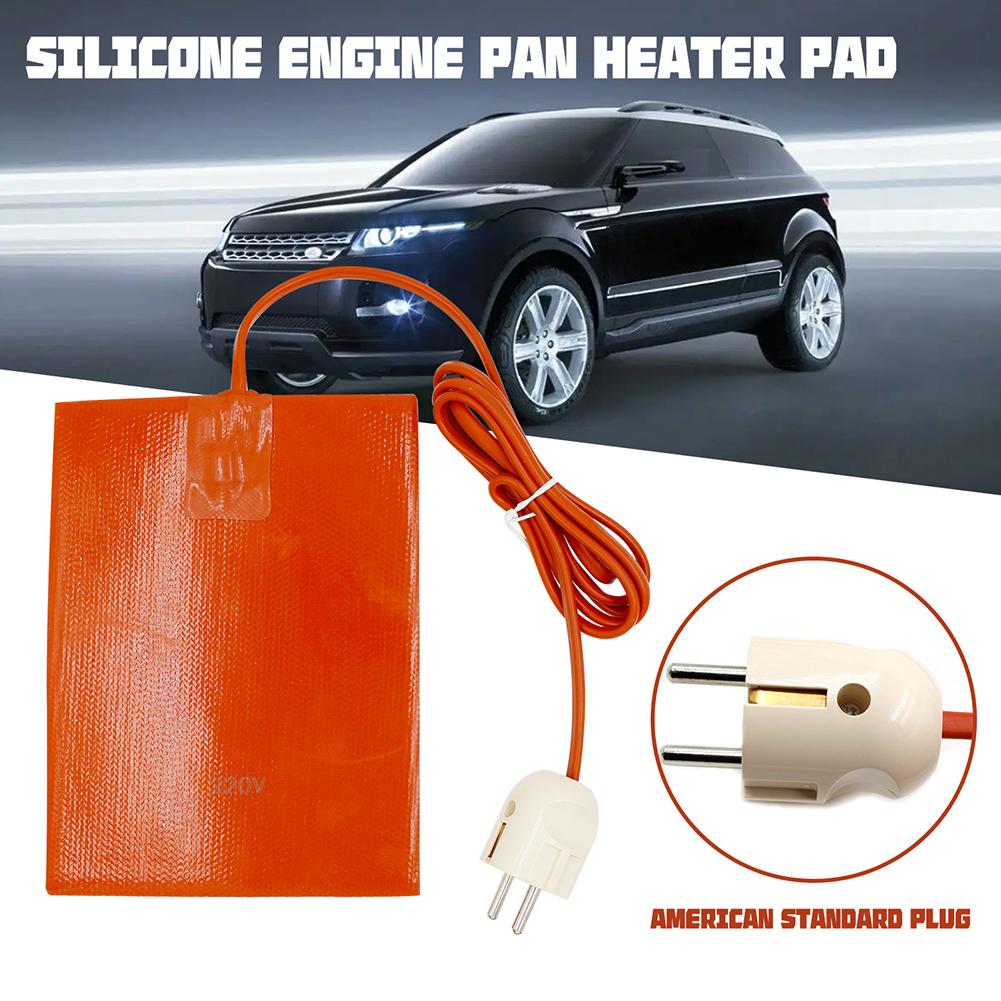 110V 220V 300W Flexible Waterproof Silicon Pad 15x20cm Wire Heater Car Engine Block Oil Pan Hydraulic Tank Heating Plate Mat