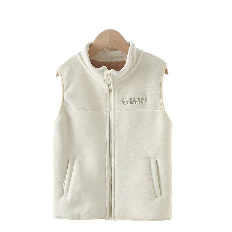 Children's Fleece-Lined Winter Vest for Boys and Girls - Warm School Uniform Outerwear.