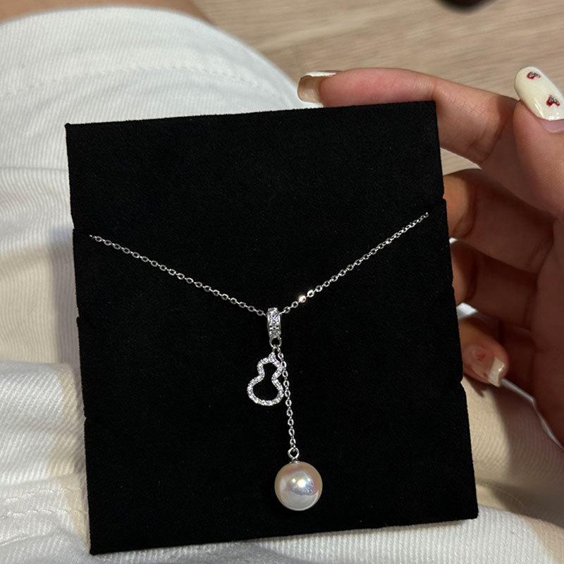 Легкое роскошное высококачественное ожерелье с подвеской из тыквы и циркона, женская элегантная индивидуальная модная универсальная цепочка на шею, цепочка для свитера