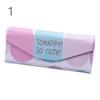 Simple and Fresh Colorful Leaves Sunglasses Triangle Glasses Case Folding Myopia and Eyeglasses