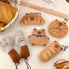 Cartoon Food Plush Keychain Decoration Bag Pendant Funny Capybara Pendant  Couple