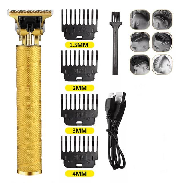 Vintage T9 Electric Cordless Hair Cutting Machine Professional Hair Barber Trimmer For Men Clipper Shaver Beard Lighter