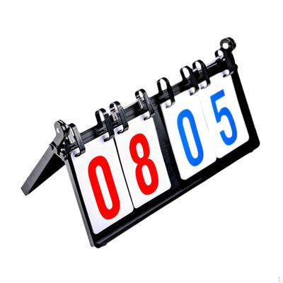 Портативное табло для подсчета очков Flip Scoreboard Manual 4 цифры Premium Professional Flipper Board Tabletop Score для