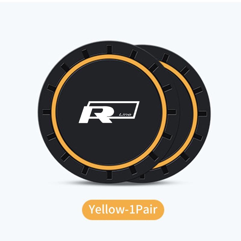 New 2026 Emblems Car Cup Anti Slip Pad With Logo Waterproof Protection Pad For Volkswagen VW Beetle CC B5 B6 B7 EOS GTI MK2 MK4 MK5 MK6 P