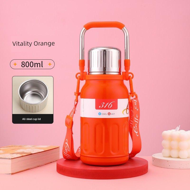 Insulation Pot Large Capacity Insulation Cup Men and Women Water Cup 316 Stainless Steel Kids Student Drop-Resistant Travel Teapot