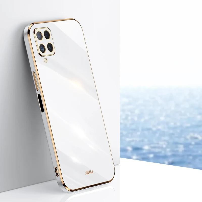 KEYSION Роскошный чехол с покрытием для Samsung A22 4G A22S 5G A12 A50S, силиконовый квадратный противоударный чехол для телефона Galaxy M53 M33 M32 4G