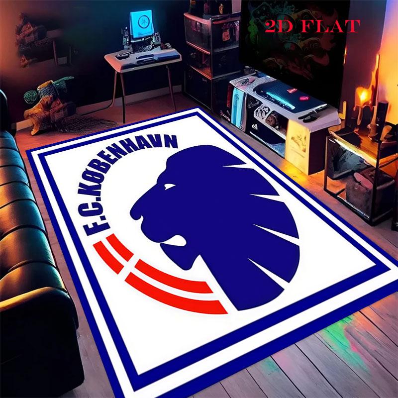 F.C. København Carpet Rug for Living Room Bedroom Home Sofa Decoration,Kids play Nonslip Floor Mat