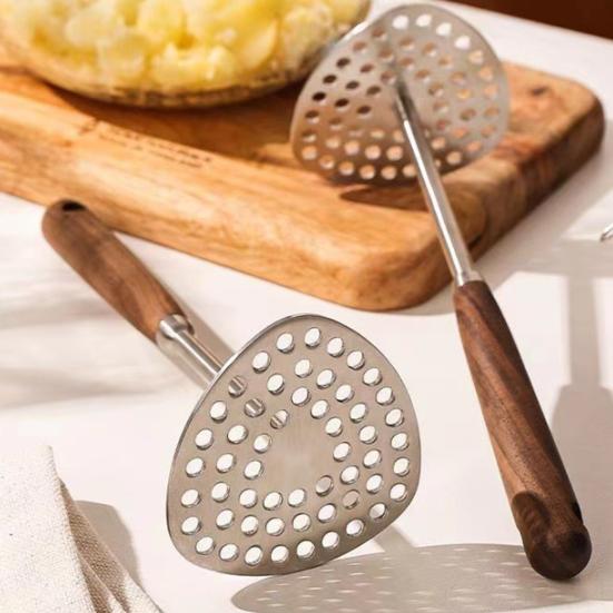 Картофелемялка из нержавеющей стали, многоцелевая ручная пресс-формовка для картофельного пюре, для овощей, фруктов, батата, легко моется, кухонный измельчитель