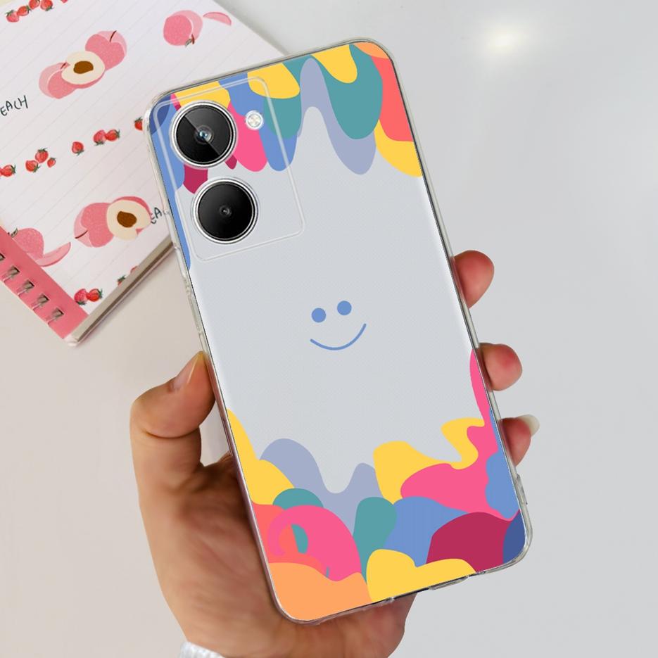 Чехол для Realme 10 4G Цветной Расписной Чехол Мягкий Силиконовый Чехол для Телефона Для Realme 10 Pro Plus Realme10 Pro+ Задняя Крышка Coque Capa