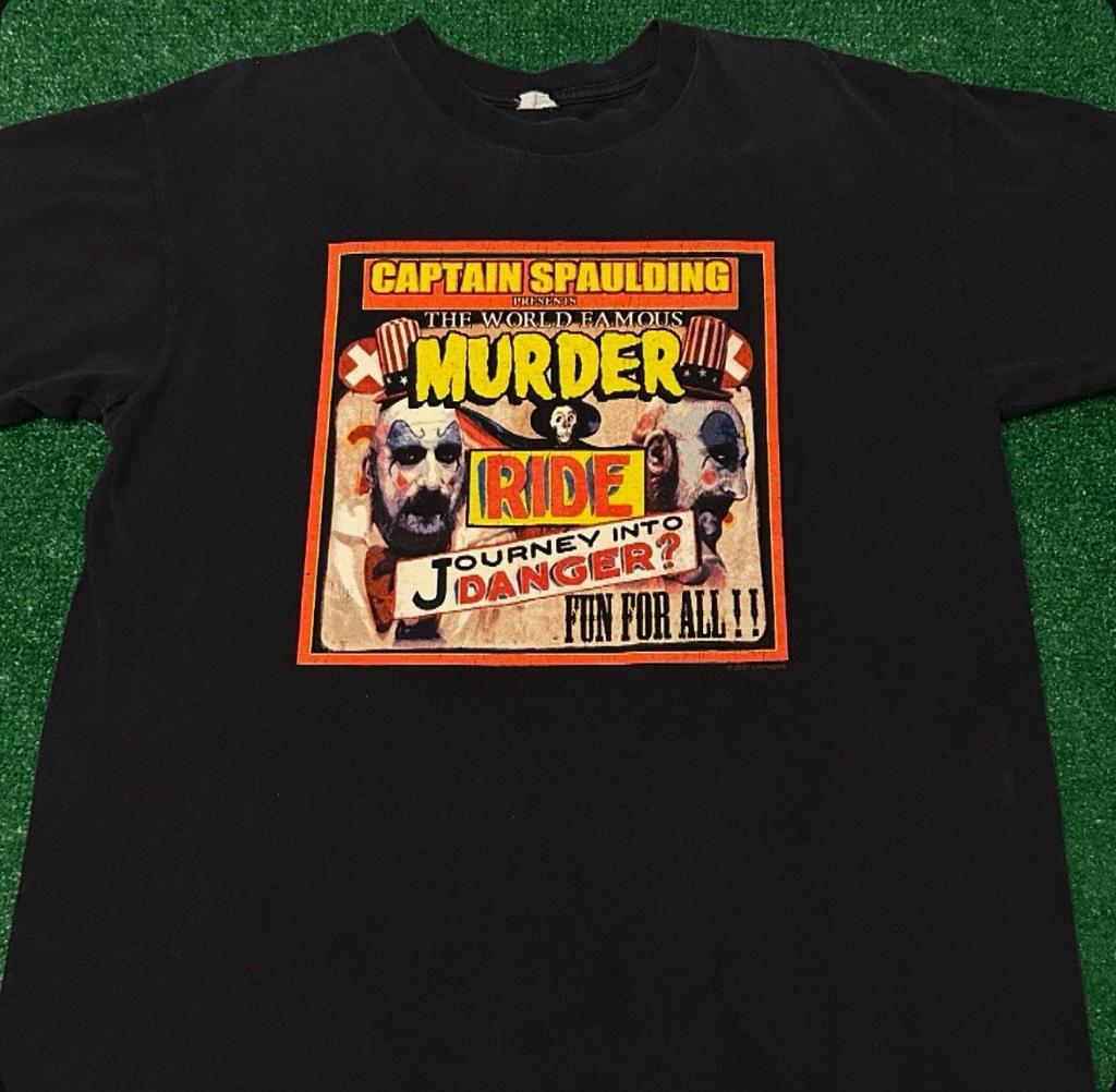 Vintage House Of 1000 Corpses Captain Spaulding Murder Horror VTG Shirt L 2007