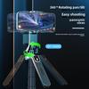 Ручной стабилизатор P185: Алюминиевый сплав Мобильная камера Quadripod & Bluetooth Selfie Stick с заполняющим светом