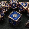Металлический набор кубиков DND «Подсолнух» - 7 кубиков для настольной ролевой игры