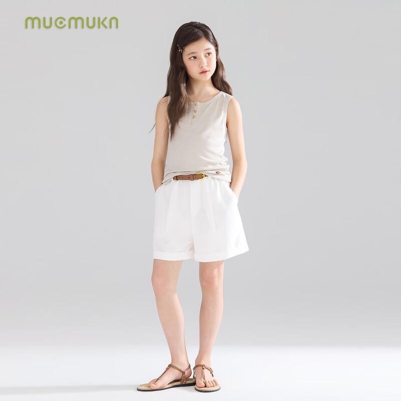 Женский жилет-henley из тенсела и льна Mucmukn