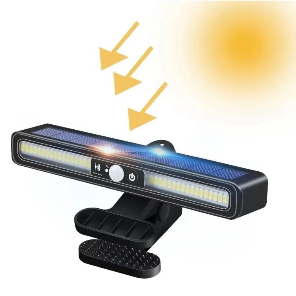 3 Light Modes Outdoor Courtyard Lamp Human Body Sensing LED Solar Light Solar Clip Light  Garden