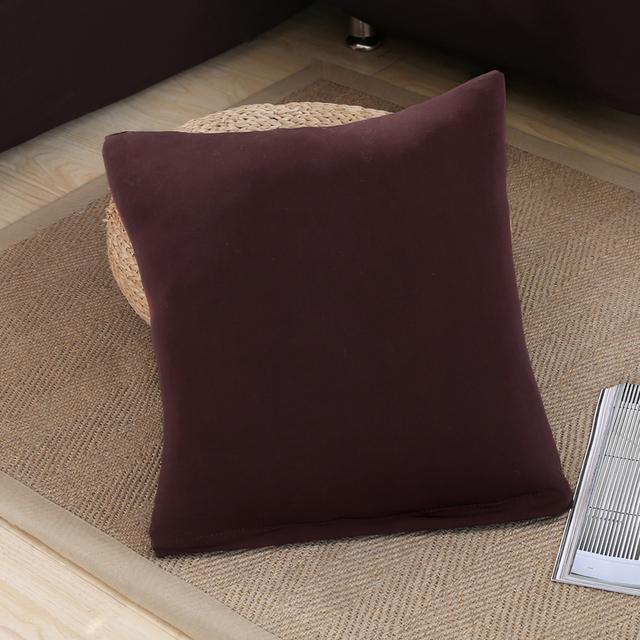 Эластичная эластичная подушка с однотонным принтом Cojines Decorativos Para Sofa Capa De Almofada Coussin De Salon Housse De Cous
