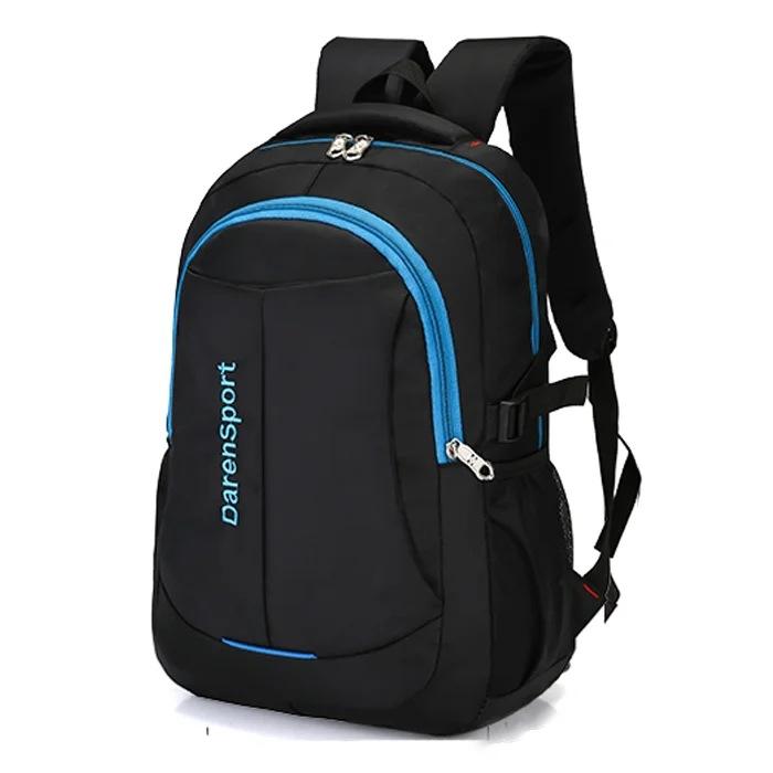 Men's Backpack Oxford Shoulder Backpack Lightweight Waterproof Travel Laptop Rucksack Large Capacity Wear-resistant Student School Bag