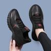 2024 New Women's Shoes Autumn Leather Running Shoes Korean Version Versatile Casual Shoes Velvet Warm Shoes Non-slip Waterproof Shoes