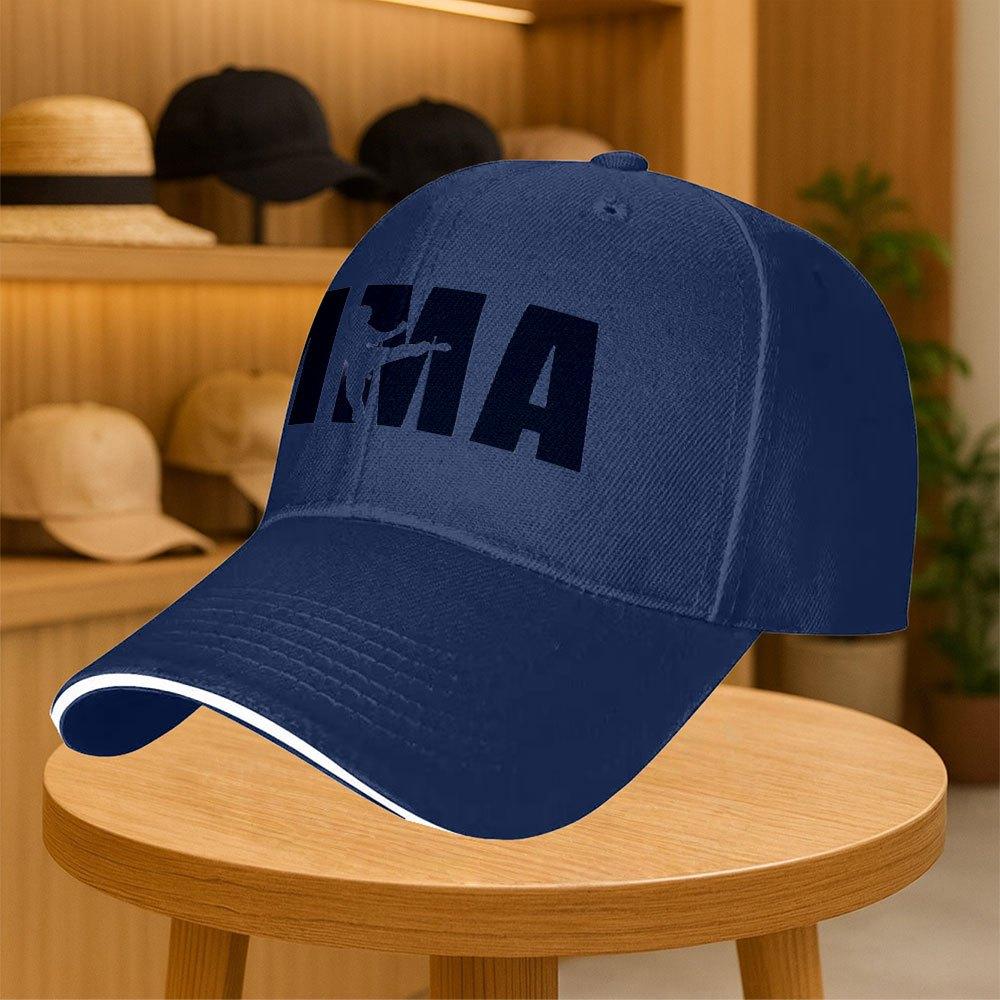 Mma Logo Baseball Cap Unisex Casual Sports Hat For Running Travel Shopping Christmas Gift