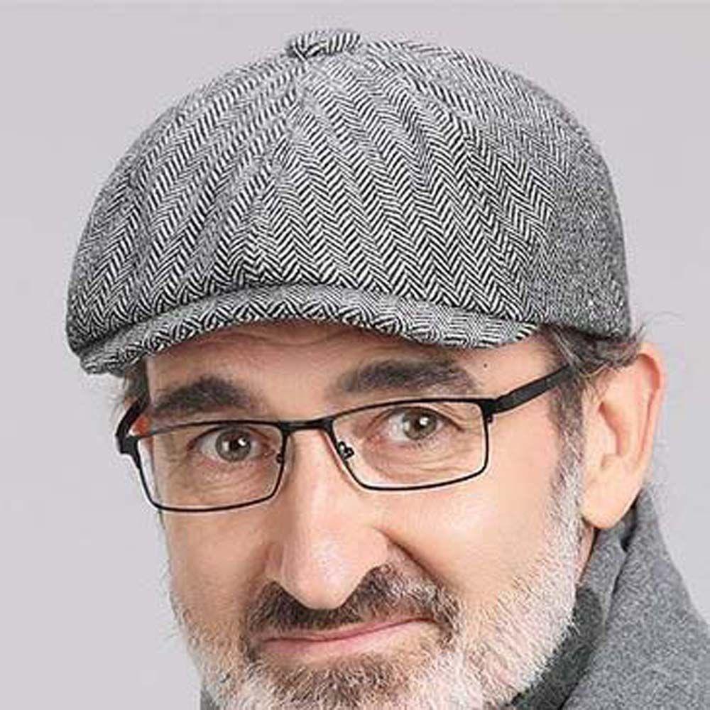 Painters Hats Cycling Caps Windproof Men Winter Hats Men Berets Newsboy Berets Octagonal Hats