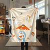 Doraemon Flannel Blanket, High quality Comfortable for All Seasons, Home Decor, Warmth and Comfort