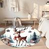 Elk Round Office Rug Perfect for Entryway Study room Playrooms Foyer Anti-slip Round Rug Decorate Offices Perfect Gift for Friends Family