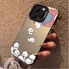 Kawaii Puppy Print Silicone Phone Case For iPhone 17 16 15 13 12 11 ProMax Pro Plus Shockproof & Anti-Scratch Phone Case Bumper