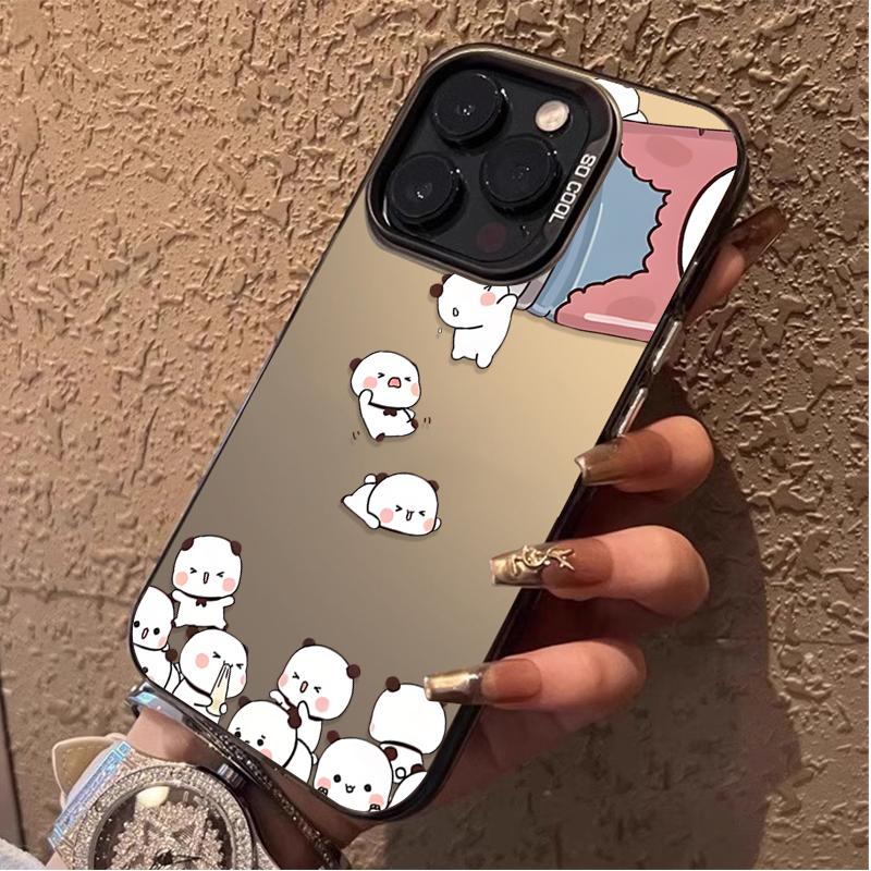 Kawaii Puppy Print Silicone Phone Case For iPhone 17 16 15 13 12 11 ProMax Pro Plus Shockproof & Anti-Scratch Phone Case Bumper