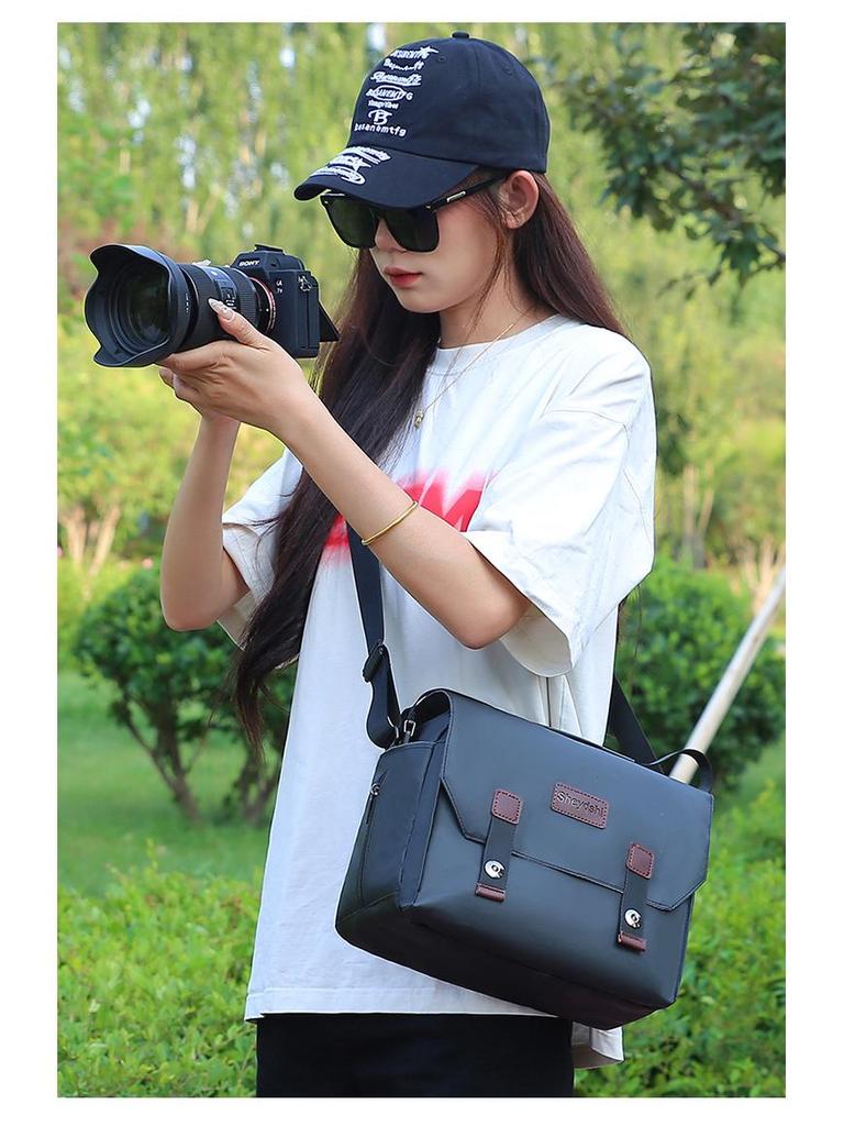 Waterproof DSLR & Mirrorless Camera Crossbody Bag for Photography (Fuji, Canon, Nikon, Sony)