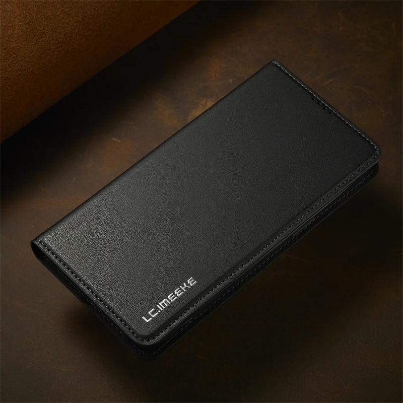 Магнитный чехол-книжка из кожи для Samsung Galaxy S25 S24 S23 S22 S21 A14 A15 A34 A35 A52 A53 A54 A55 Чехол-кошелек с отделением для карт