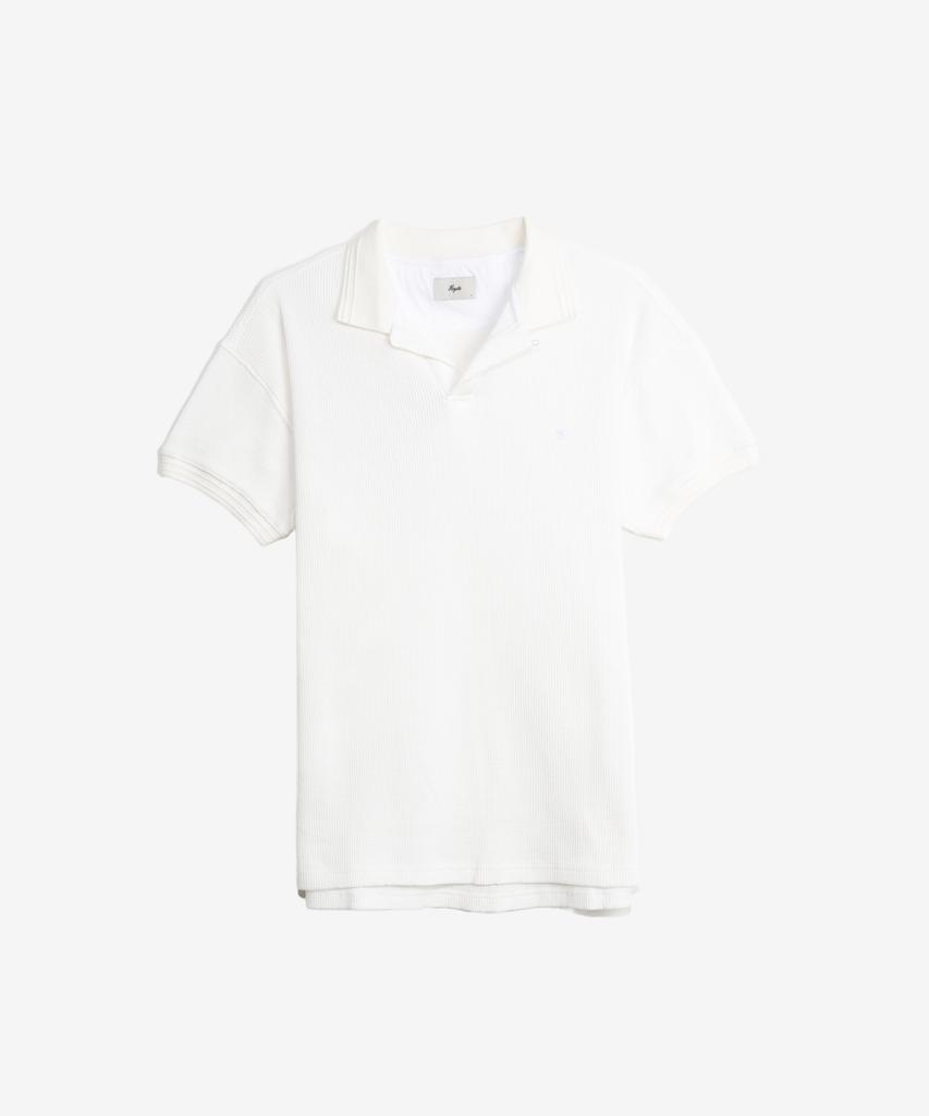 HEYSTE Thermal Polo Tee Off-White