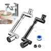 1440° Rotatable Scalable Metal Faucet Bathroom Tap Splash-Proof Bubbler Kitchen Faucet Filter Nozzle Tap Saving Water Extender