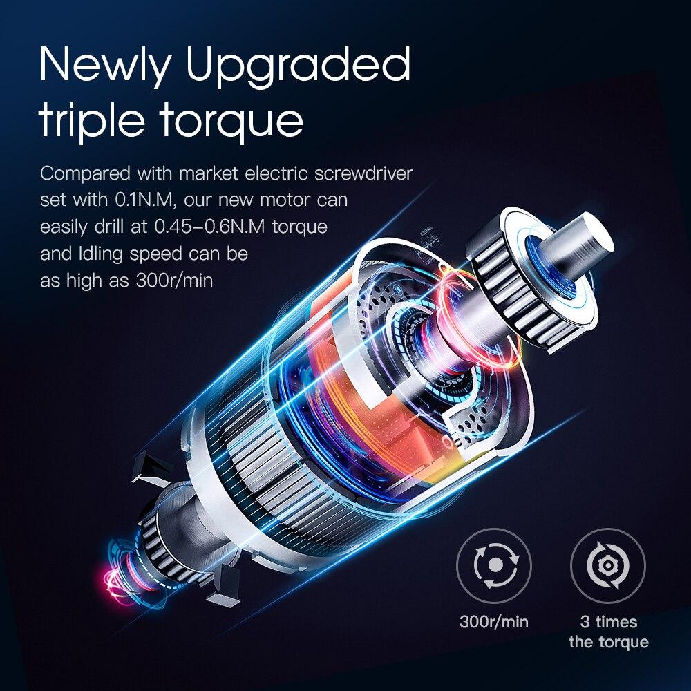 Электрическая отвертка 28 в 1, прецизионный набор электроинструментов, перезаряжаемая беспроводная беспроводная бита для ремонта мобильных сотовых телефонов Xiaomi