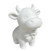 3D-печатная фигурка коровы Yousheng с галстуком-бабочкой, милая статуэтка теленка, минималистичная модель животного, улыбающаяся корова, украшение для дома, офиса, подарок