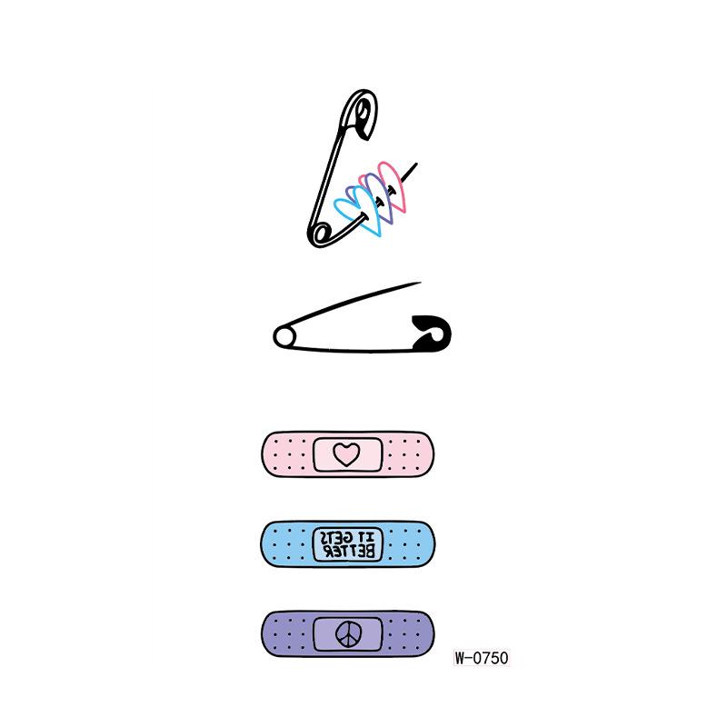 Красочный стикер Мультяшная татуировка Временная водостойкая Анимация Цветок Персонализированный цветок Тату-наклейка на руку