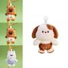 Cute Capybara Dog Koala Plush Keychain With Soft Polyester Filling For Bags And Gifts