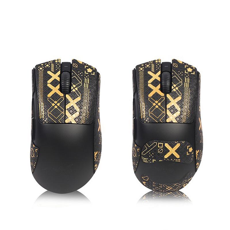 Наклейка для мыши, лента для захвата, скейт, ручная работа, противоскользящая, впитывающая пот, наклейка для мыши против скольжения для Razer Deathadder V3 Pro