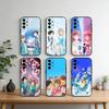 Blue Box Anime Cute Phone Case For Samsung S25,S24,S21,S22,S23,S30,Ultra,S20,Plus,Fe,Note,10,9,5G Black Cover