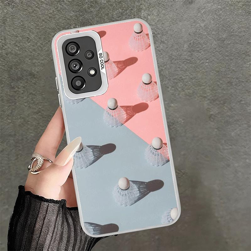 Badminton Sport Shockproof Phone Case for Samsung A17 A16 A15 A14 A37 A57 A36 A56 A26 A35 A55 A25 A34 A54 A24 A13 A23 A33 A53 A0