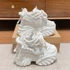 Women Mesh Chunky Sneakers Autumn High Platform Shoes 10CM High Heels Wedges Casual Shoes Woman Breathable Sports Dad Sneakers