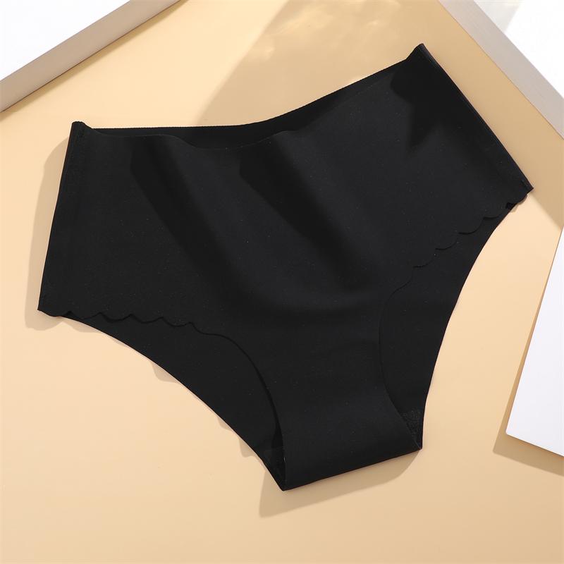 Бесшовные женские трусы S-XXL Wave Edge V-образные трусы нижнее белье Ice Silk нижнее белье для женщин высокоэластичные трусы трусики