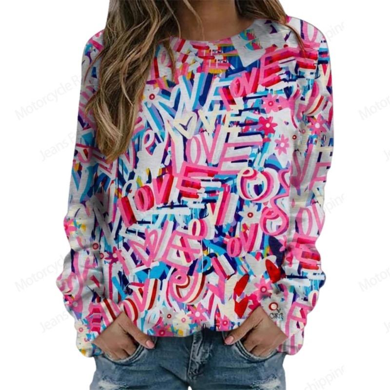 Толстовка с принтом Love Heart 3D, женская мода, толстовки с круглым вырезом и графическим принтом, толстовки на Хэллоуин, подарок на День святого Валентина, толстовка, пальто, фестиваль