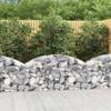 VidaXL Arched Gabion Basket Gabion Cage Gabion Wall Stone Basket Gabion for Stone Garden Patio Outdoor 153443