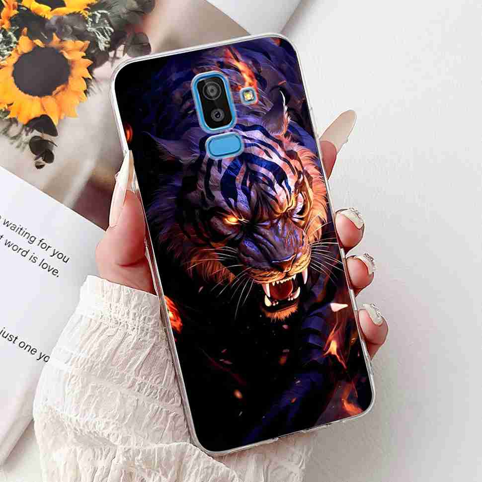Чехол для Samsung Galaxy J8 2018 6.0" Летний Свежий Лимон Ромашка Мягкий Силикон ТПУ Чехол Для Samsung j8 J8 2018 Защитный Чехол