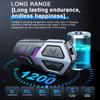 Гарнитура для шлема мотоцикла 2000M Mesh Intercom 10 Riders Intercom Hands-Free Calling Bluetooth 5.3 Ip67 Водонепроницаемый 1200 мАч