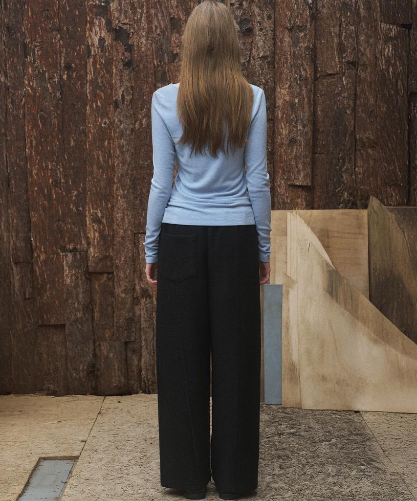 ANDNEEDS Winter Wide Dumble Pants (Black)
