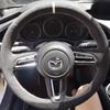 Для Mazda CX-30 CX30 Mazda 3 Axela Ручная прошивка замшевая противоскользящая оплетка на руль автомобиля