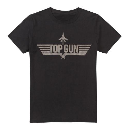 Top Gun Mens Monotone Logo T-Shirt